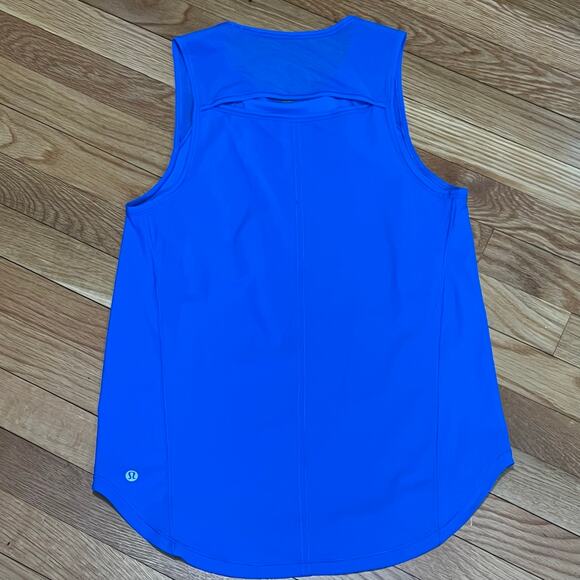 Lululemon Sculpt Tank Cerulean Blue est Size 4 - Picture 6 of 6